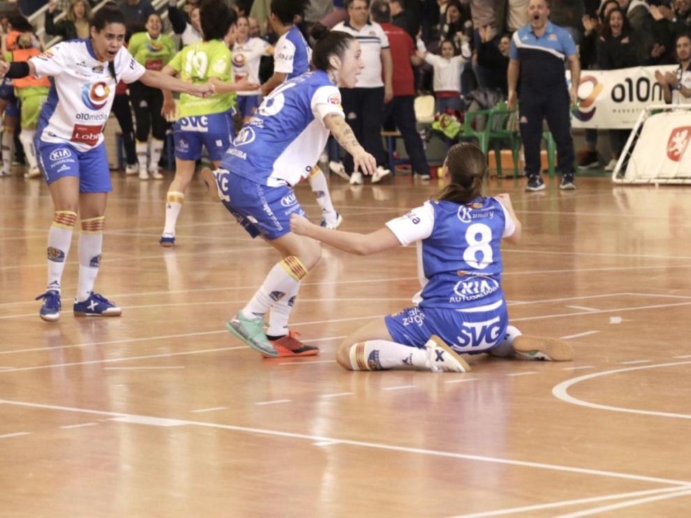 Imagen del partido entre Sala Zaragoza y Universidad de Alicante