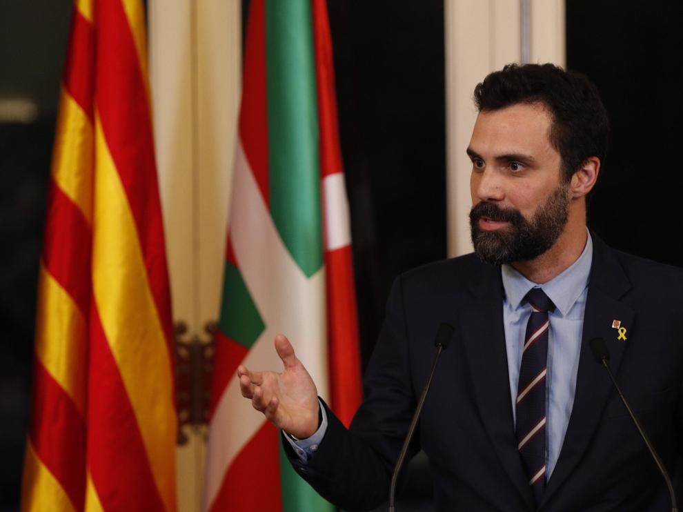 Roger Torrent, este lunes.