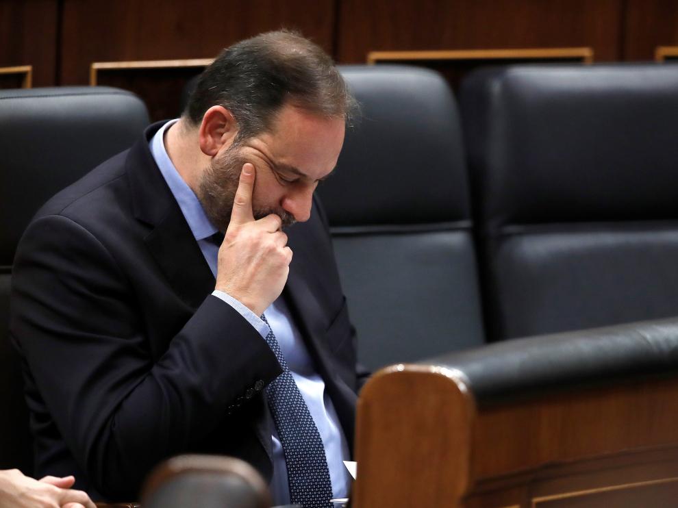 El ministro José Luis Ábalos en el Congreso.