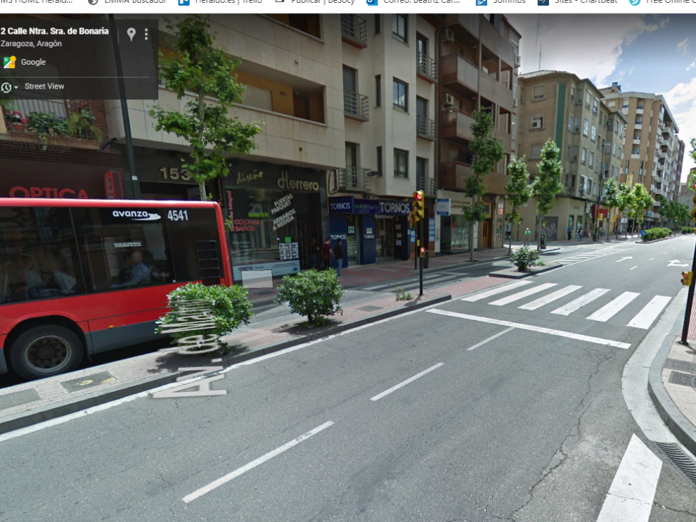 Imagen de la avenida de Madrid de Zaragoza