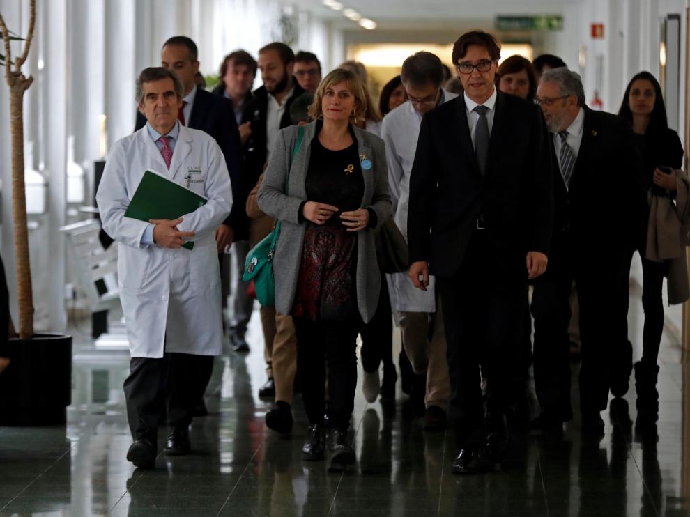 Ministro de Sanidad en Barcelona