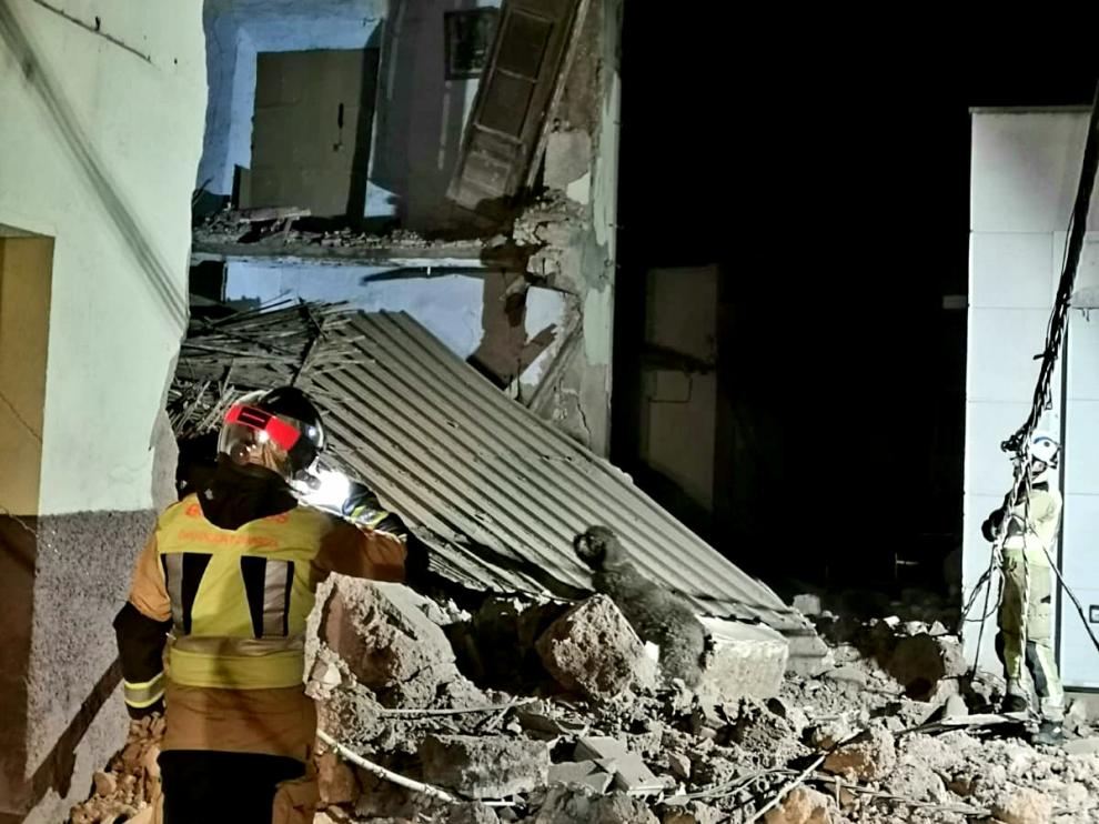Así quedó la casa derrumbada.