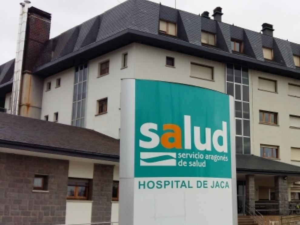 Entrada al hospital de Jaca