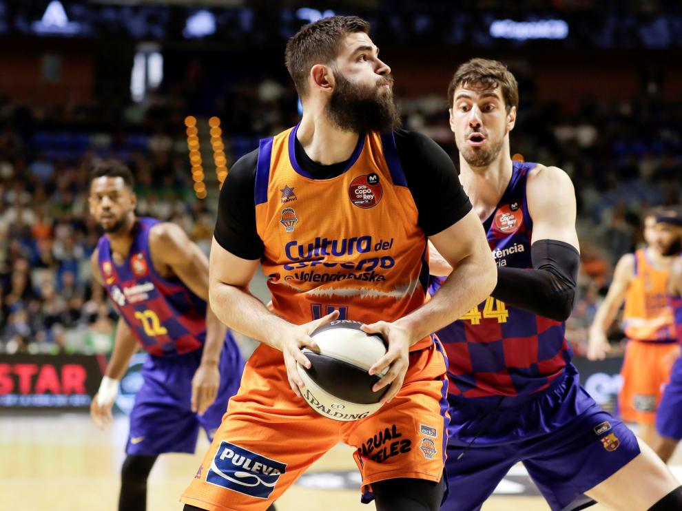Una de las jugadas del partido