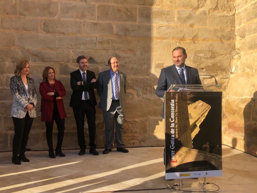 El ministro Ábalos en Alcañiz en una de las fotos que él mismo ha publicado en Twitter
