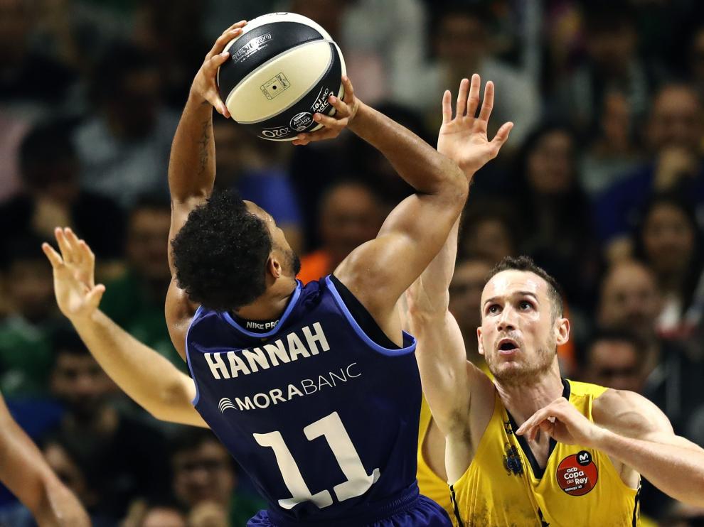 Imagen de partido de Copa entre el Morabanc Andorra y el Tenerife.