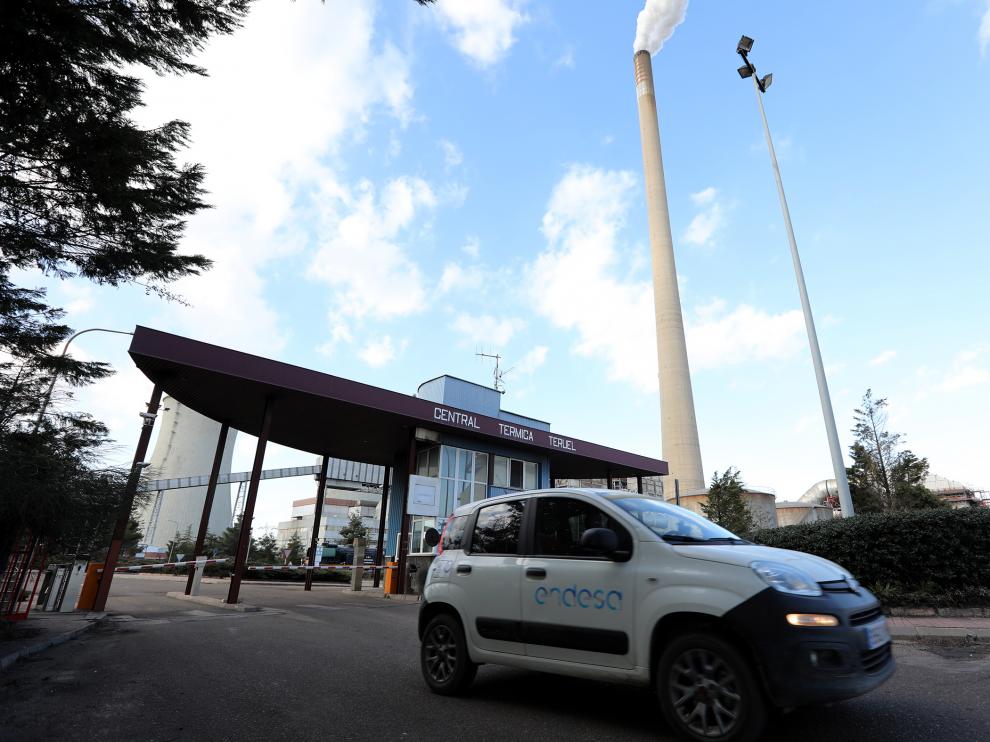 La térmica de Andorra, horas antes de detener su producción
