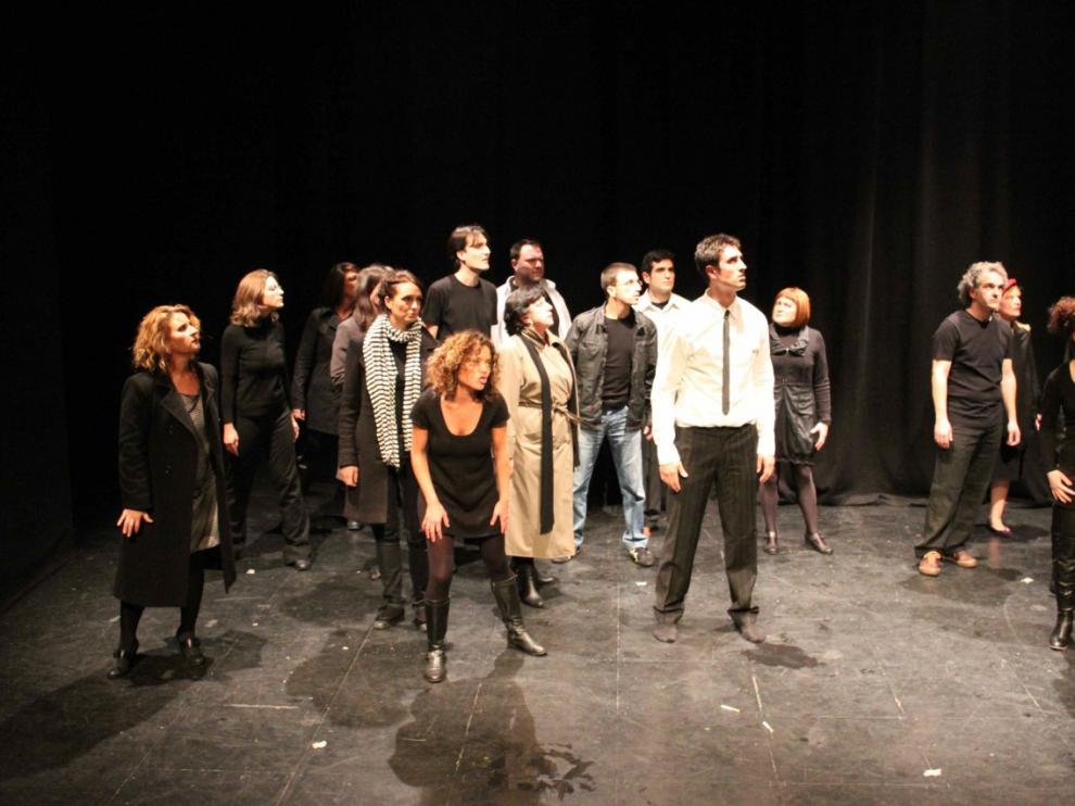 Una de las representaciones de los alumnos del Teatro de la Estación