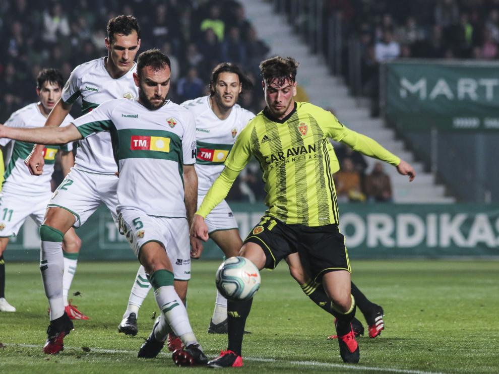 PARTIDO DE LIGA ELCHE - REAL ZARAGOZA / 15/02/2020/ FOTO : JOAQUIN DE HARO - LOF