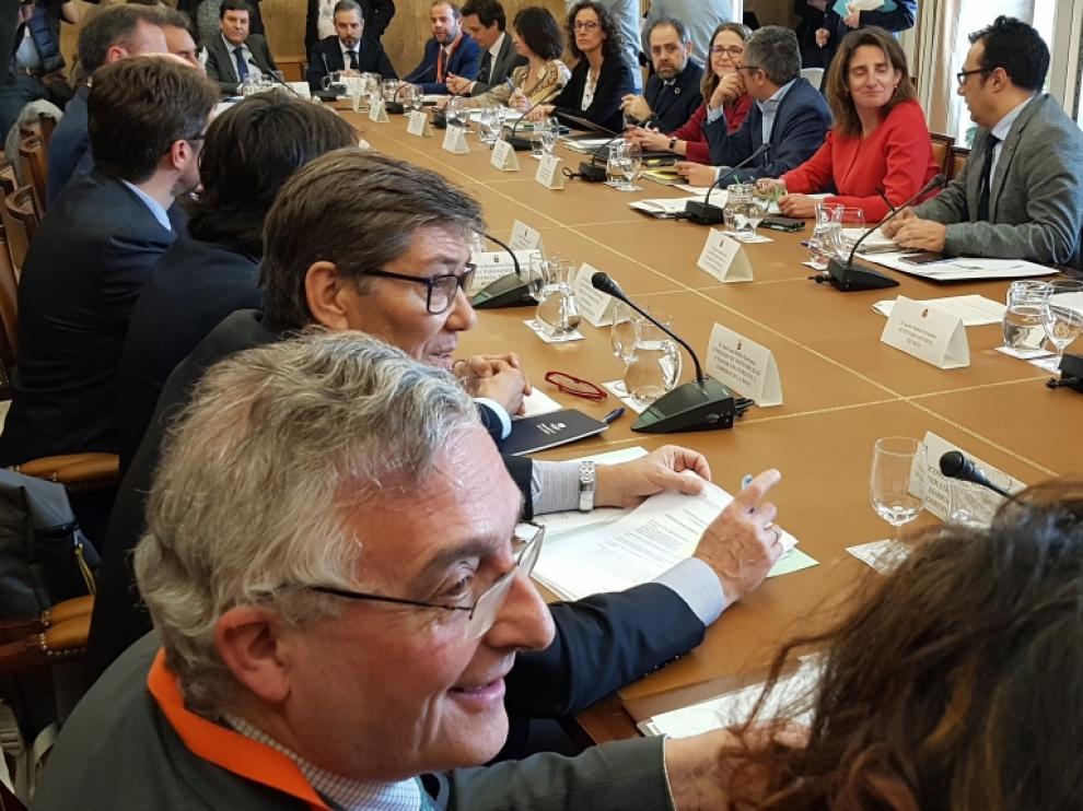 Aliaga y Olona, en la sectorial de Medio Ambiente y Energía convocada ayer en Madrid