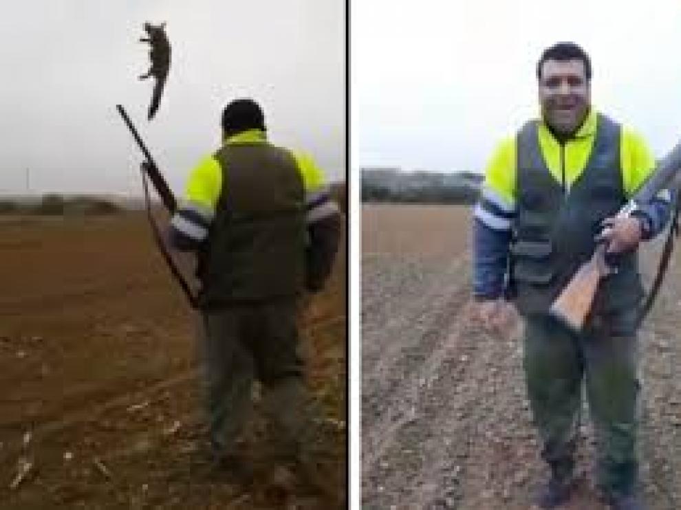 Dos imágenes del vídeo difundido.