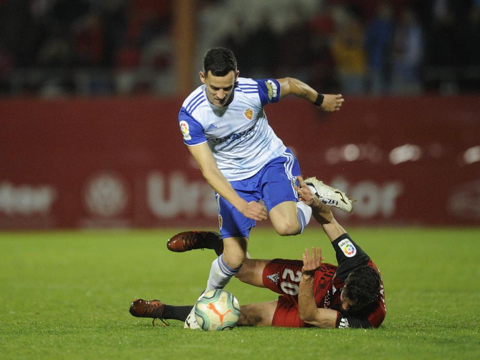 Partido Mirandés-Real Zaragoza disputado en Anduva