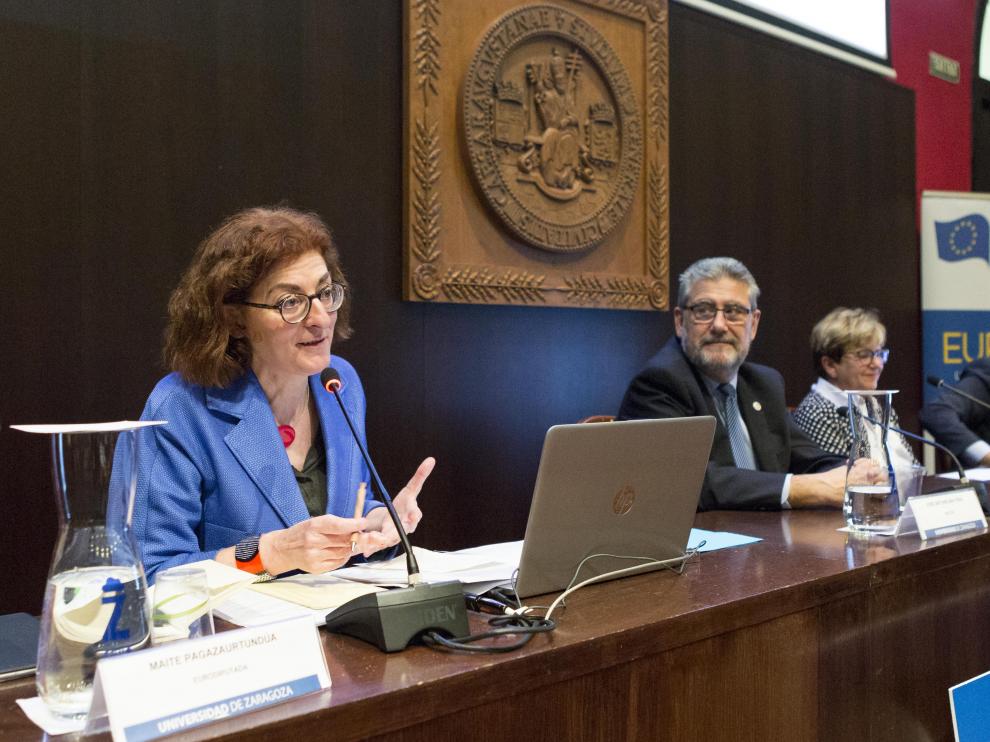 Pagazaurtundúa, ayer en el Paraninfo