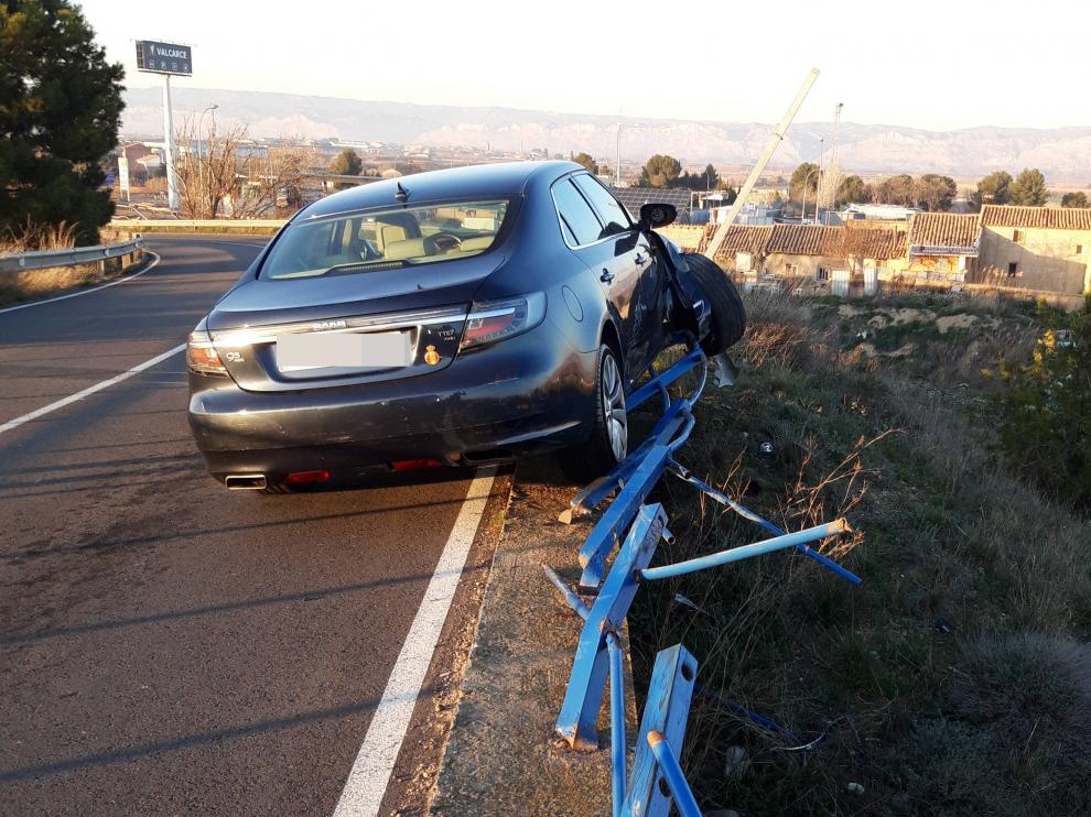El accidente se ha producido en el puente del Polígono los Leones de Pinseque.