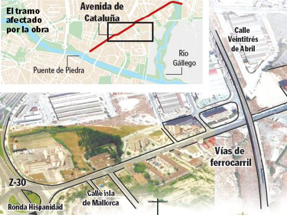 Reforma de la avenida de Cataluña.