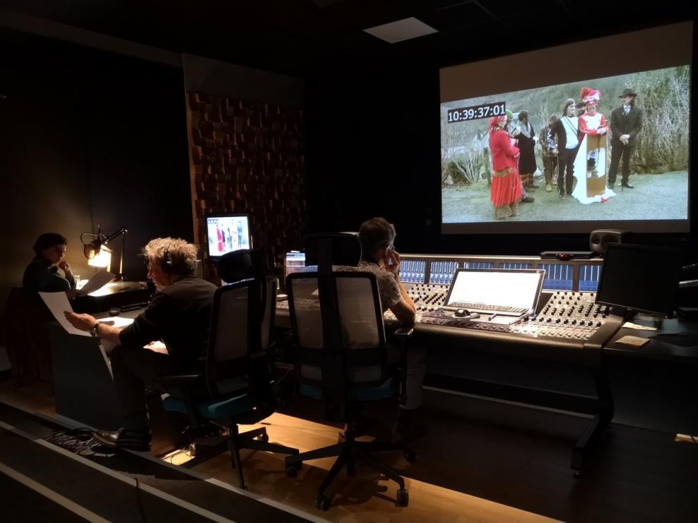 Domingo Moreno, trabajando en el documental en Toulouse.