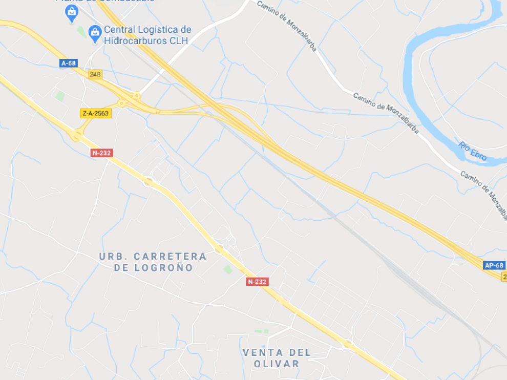 El accidente se ha producido en el kilómetro 245 de la A-68.