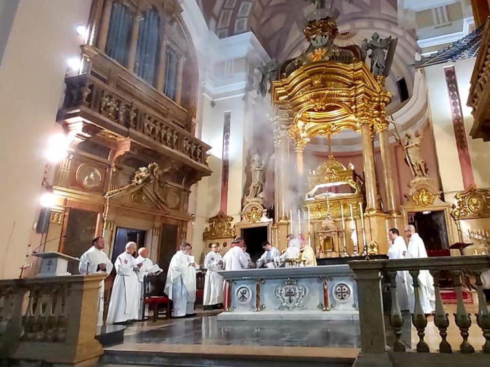Interior de la Colegiata del Santo Sepulcro de Calatayud
