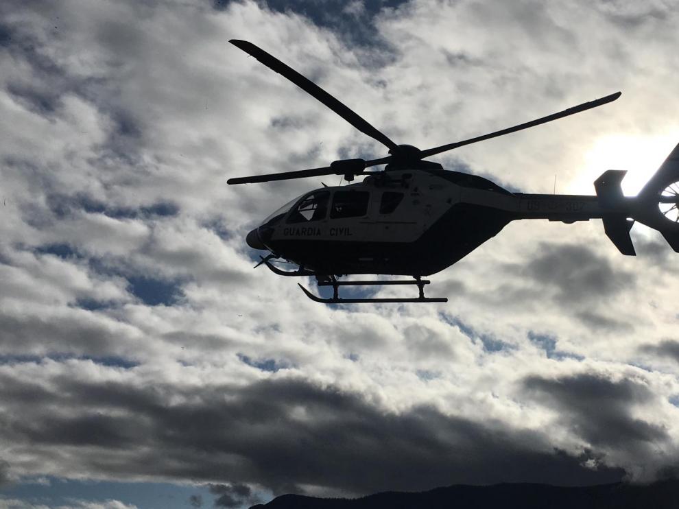 La víctima fue evacuada en el helicóptero de la Guardia Civil de Huesca.