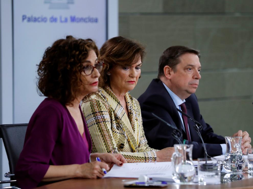 La vicepresidenta tras el Gobierno