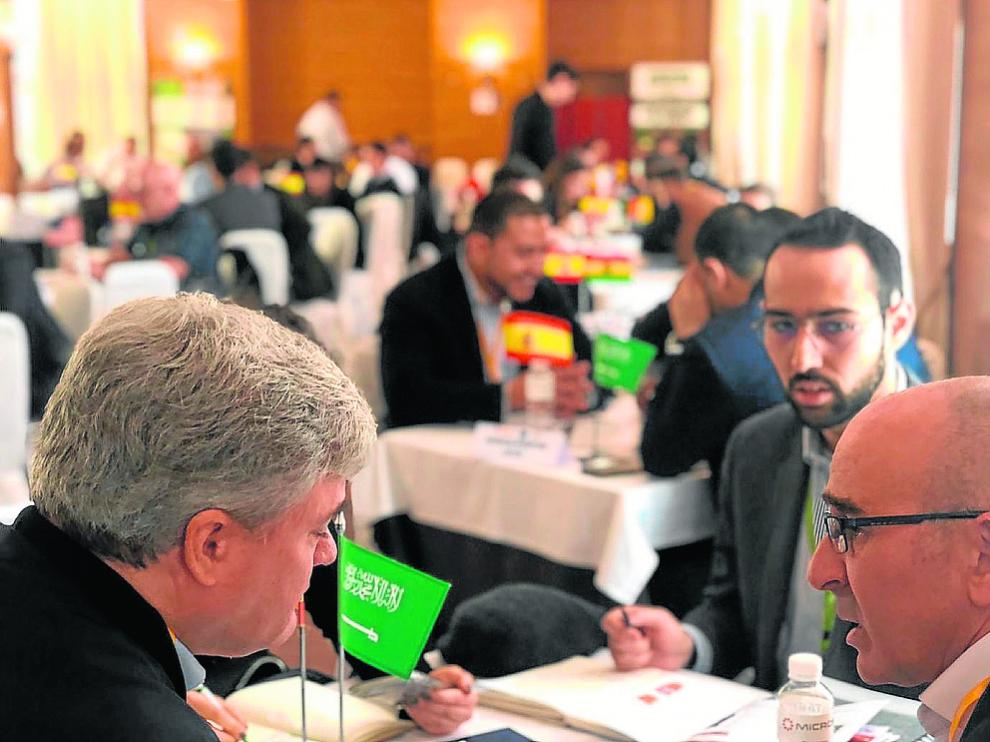 Encuentros comerciales organizados ayer por Agragex en el marco de FIMA.