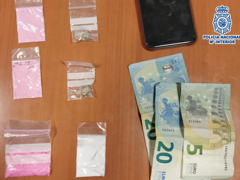 Sustancias incautadas por la Policía