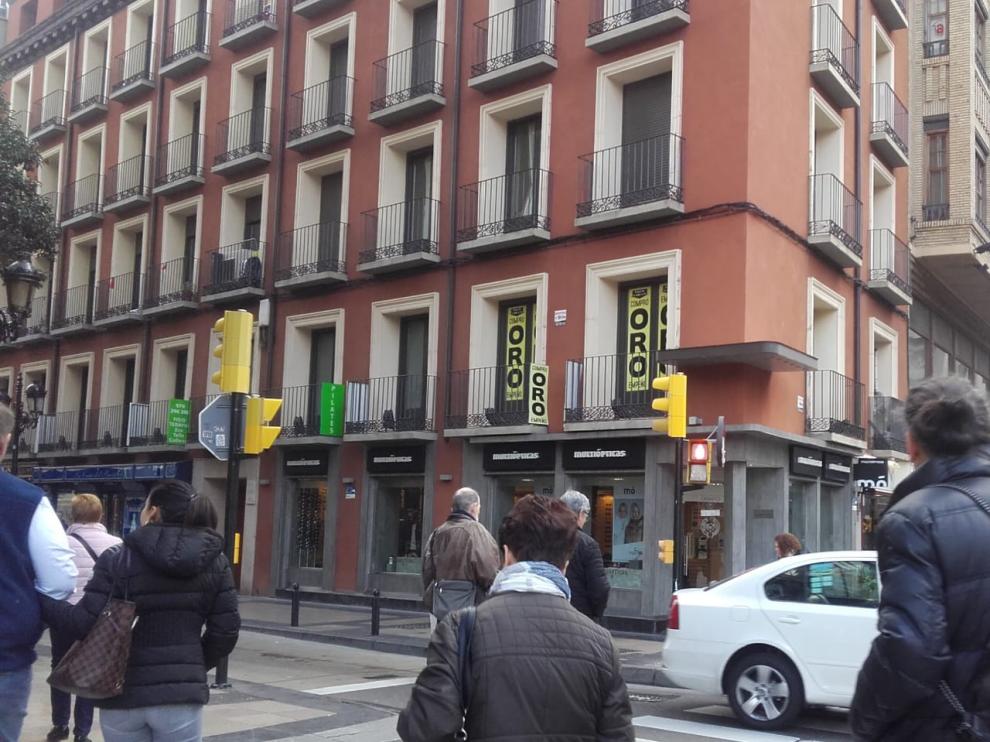 Uno de los establecimientos que compran oro en Zaragoza.