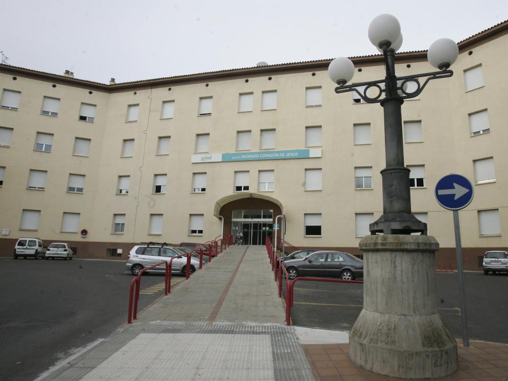 Fachada del Hospital Provincial de Huesca.