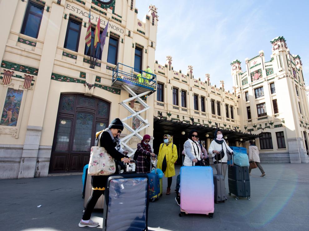 Turistas en Valencia