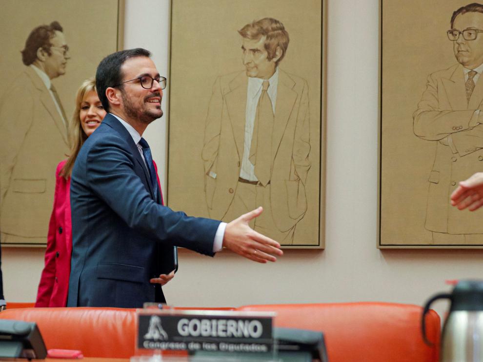 Comparecencia de Alberto Garzón