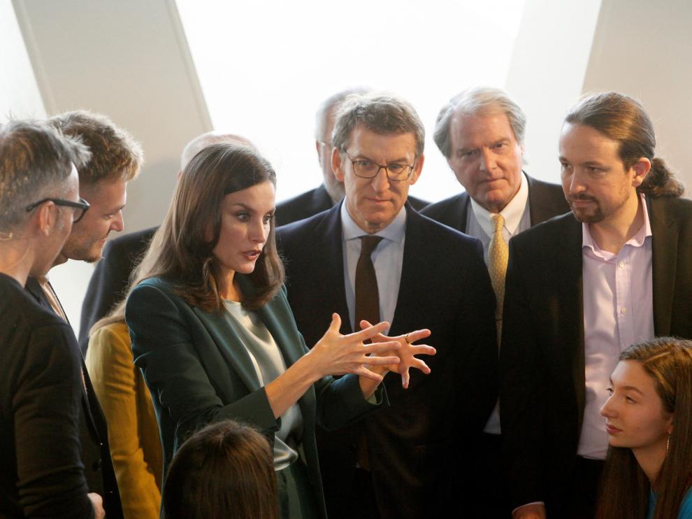 La reina Letizia ha presidido este viernes, en A Coruña, el acto de proclamación del Premio Fundación Princesa de Girona en la categoría Social 2020.