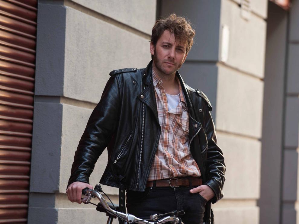 El actor Pepe Lorente ensaya estos días para encarnar a Mauricio Aznar en la película 'La estrella azul'.
