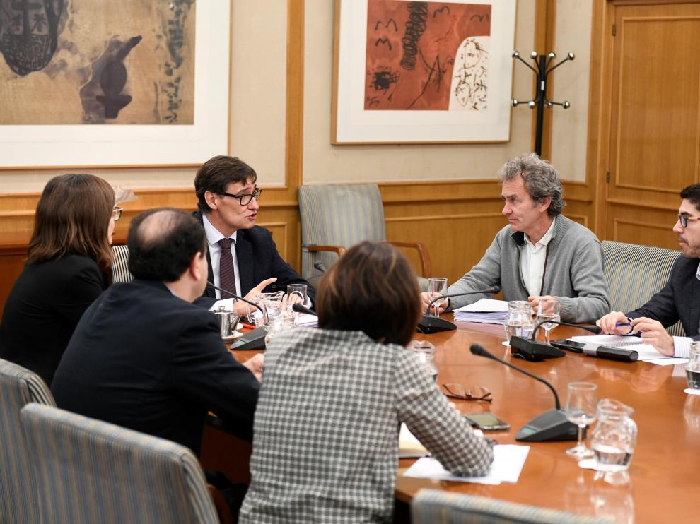 Reunión del Comité de Seguimiento del Coronavirus en Madrid.