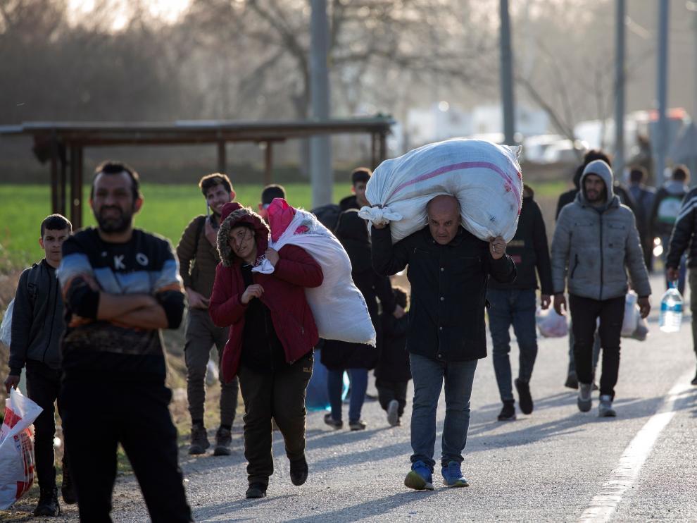 Refugiados turcos intentan llegar a Europa