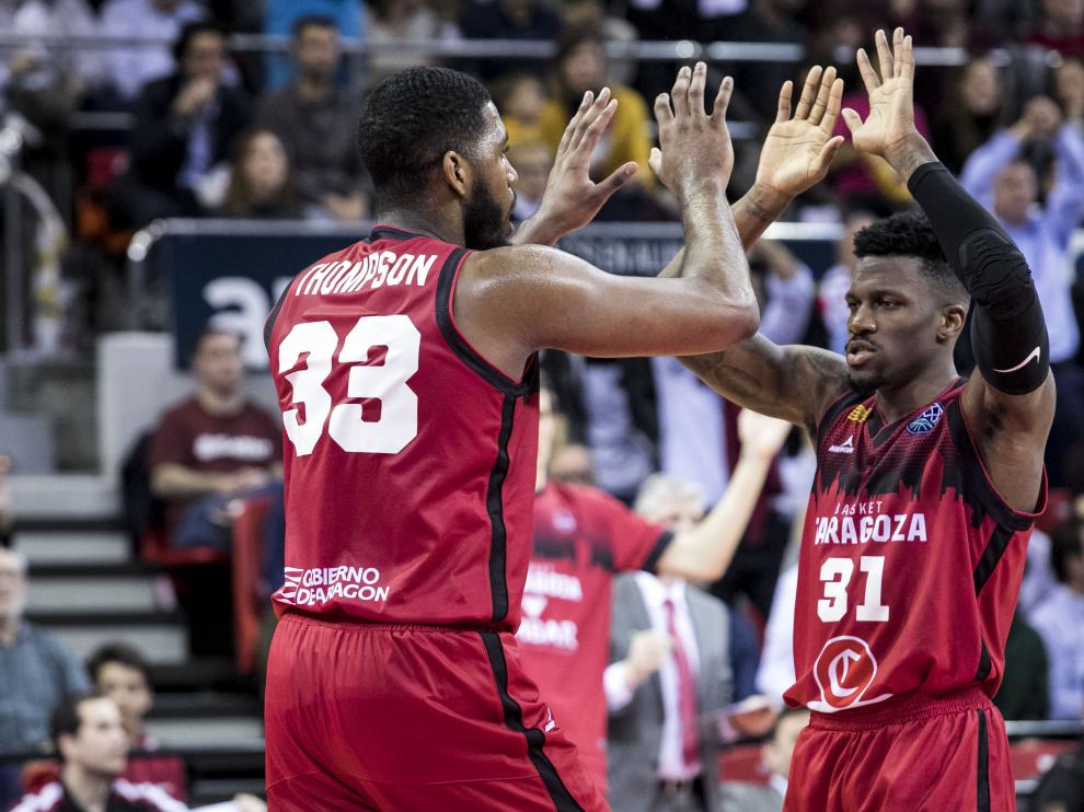 Partido Casademont Zaragoza-Lietkabelis, en el pabellón Príncipe Felipe