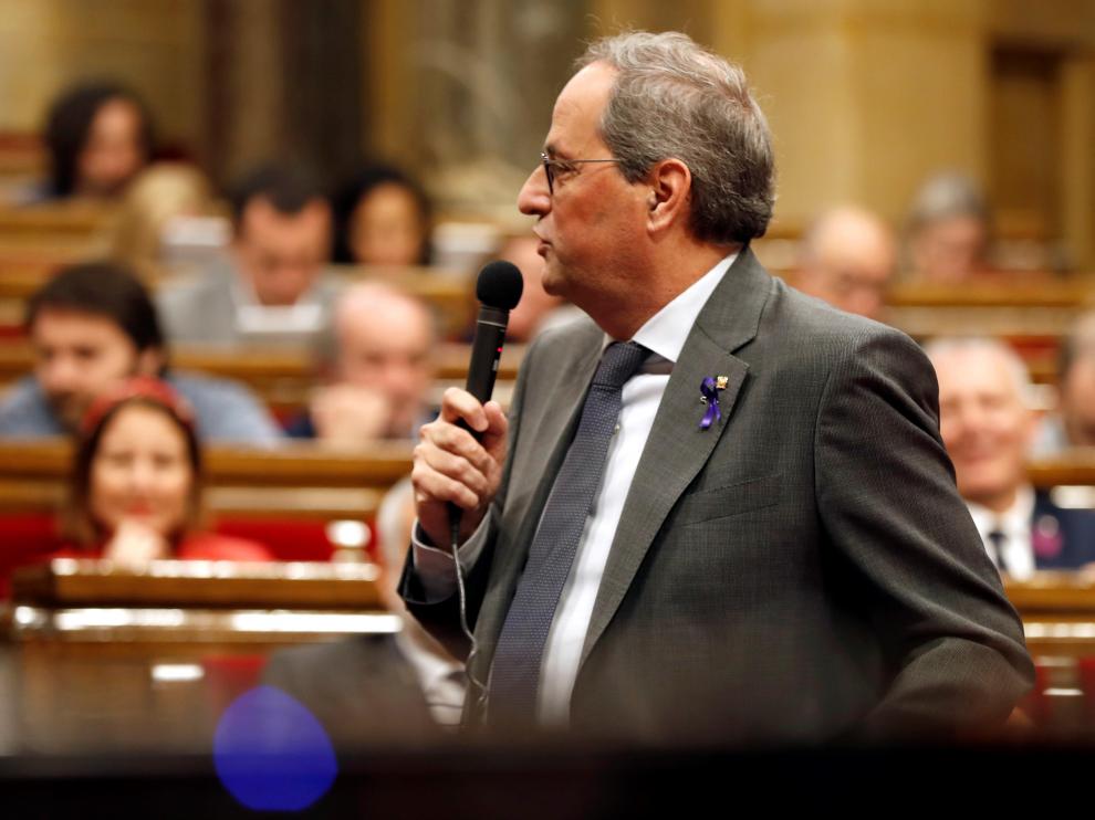 Sesión de control al Govern en el Parlament