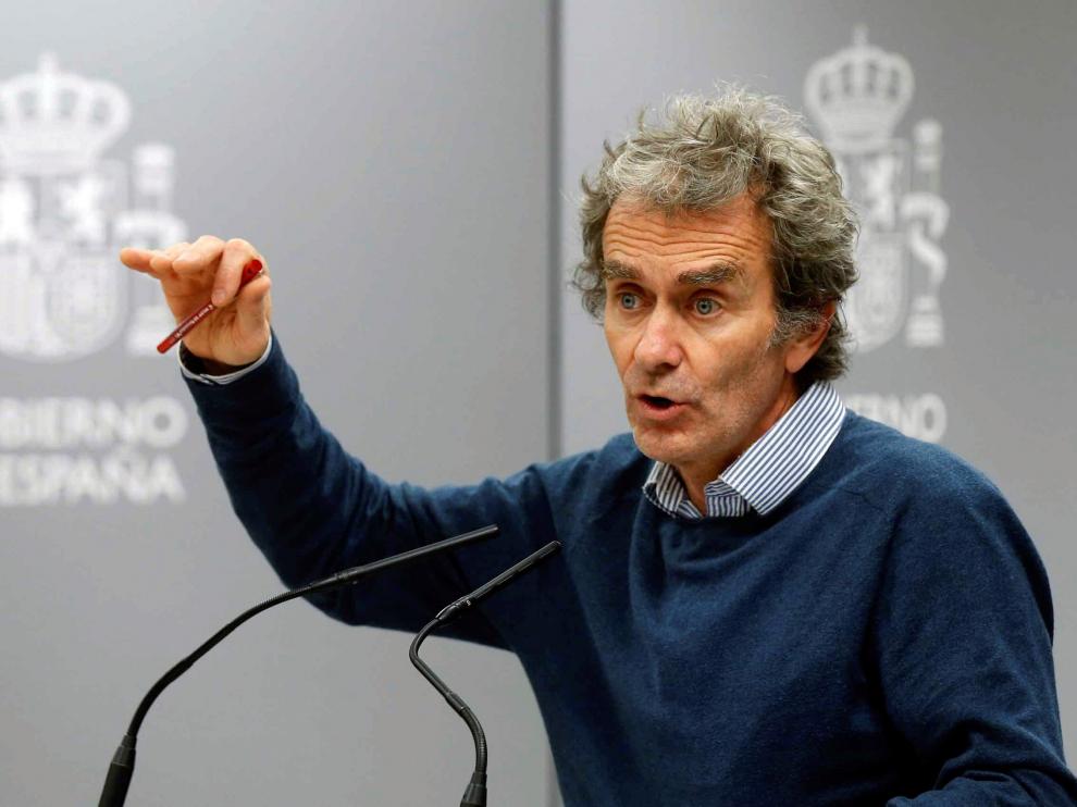 Fernando Simón en la rueda de prensa de este jueves.