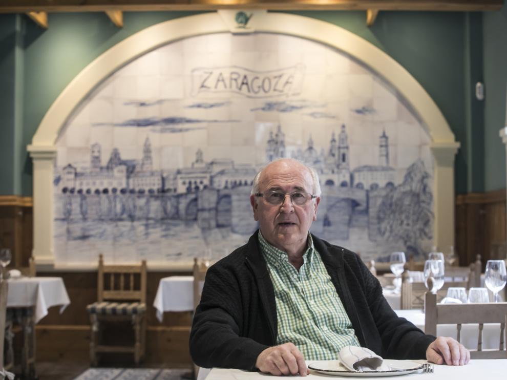Javier Navascués, en uno de los comedores de La Rinconada de Lorenzo.