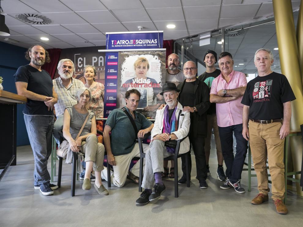 La obra 'Vidas enterradas' fue presentada el pasado septiembre en el Teatro de las Esquinas de Zaragoza.