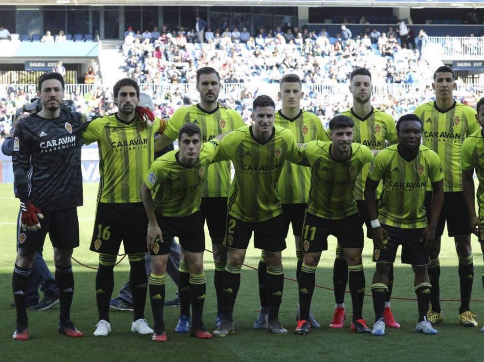 Partido Málaga-Real Zaragoza disputado en el estadio de La Rosaleda