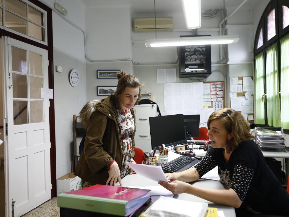 Escolarización en el colegio Gascón y Marín de Zaragoza.