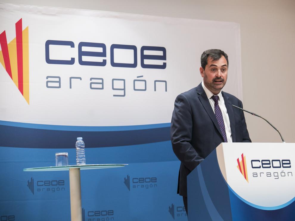 Ricardo Mur, presidente de la patronal aragonesa.
