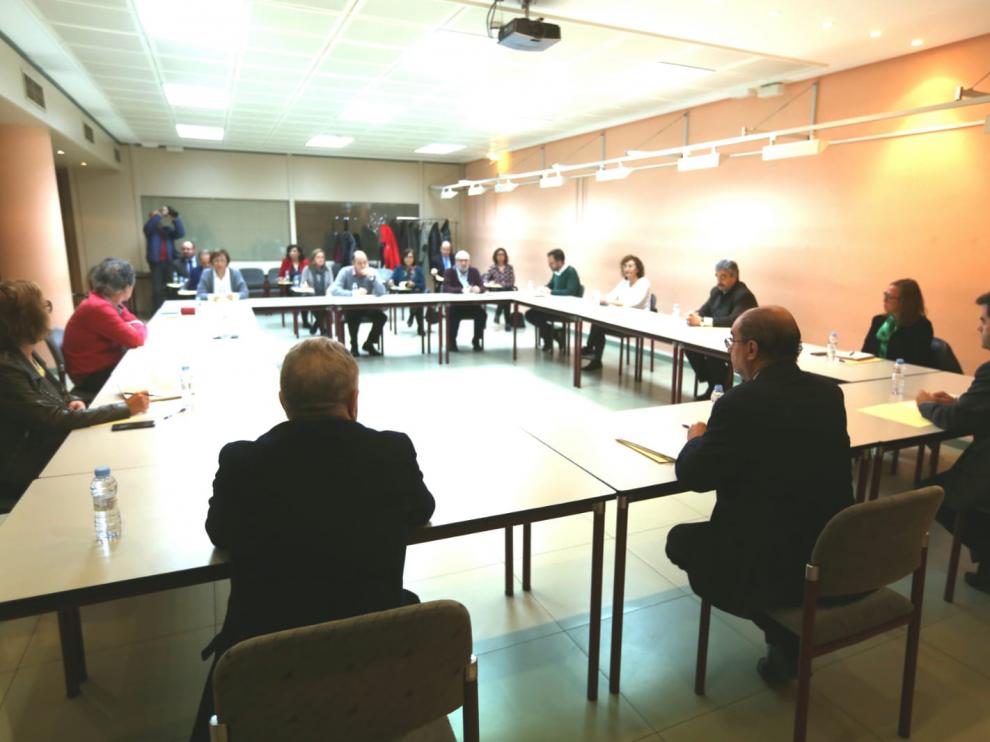 Reunión de Lambán en Huesca