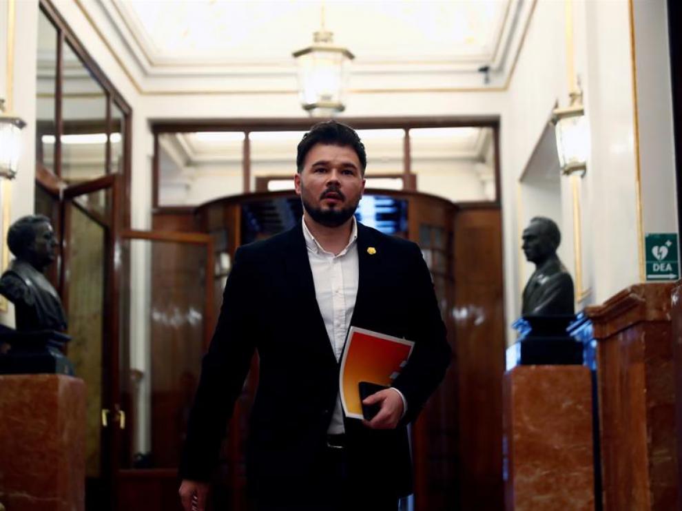 el portavoz de ERC en el Congreso de los Diputados