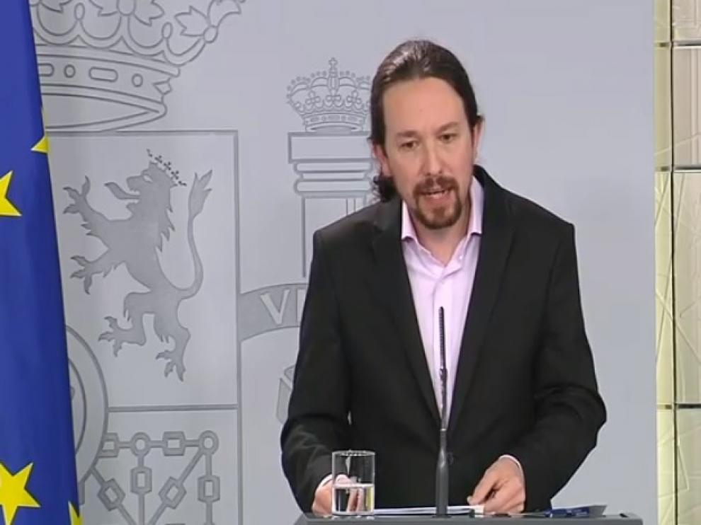 Comparecencia de Pablo Iglesias