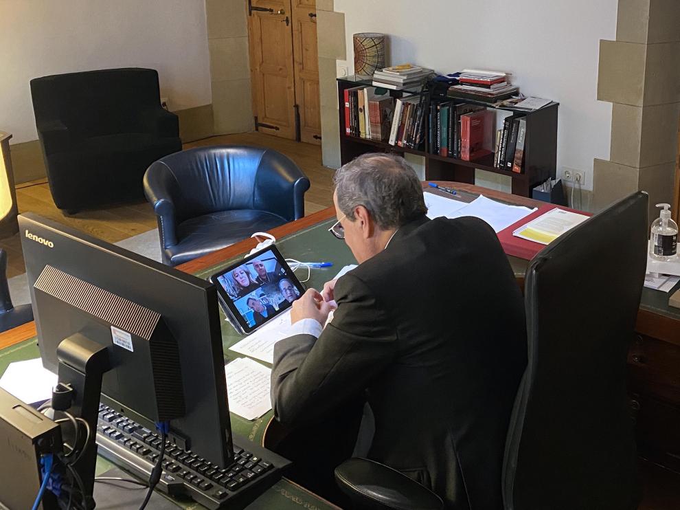 Torra se encuentra aislado tras haber dado positivo en coronavirus