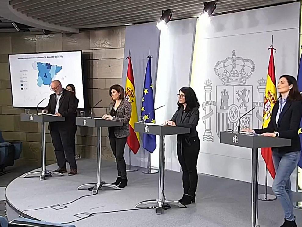 Rueda de prensa de los responsables técnicos de Sanidad