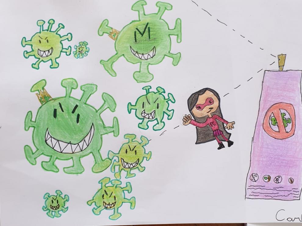 Dibujo de un niño de 2º de primaria del CEIP Joaquín Costa.