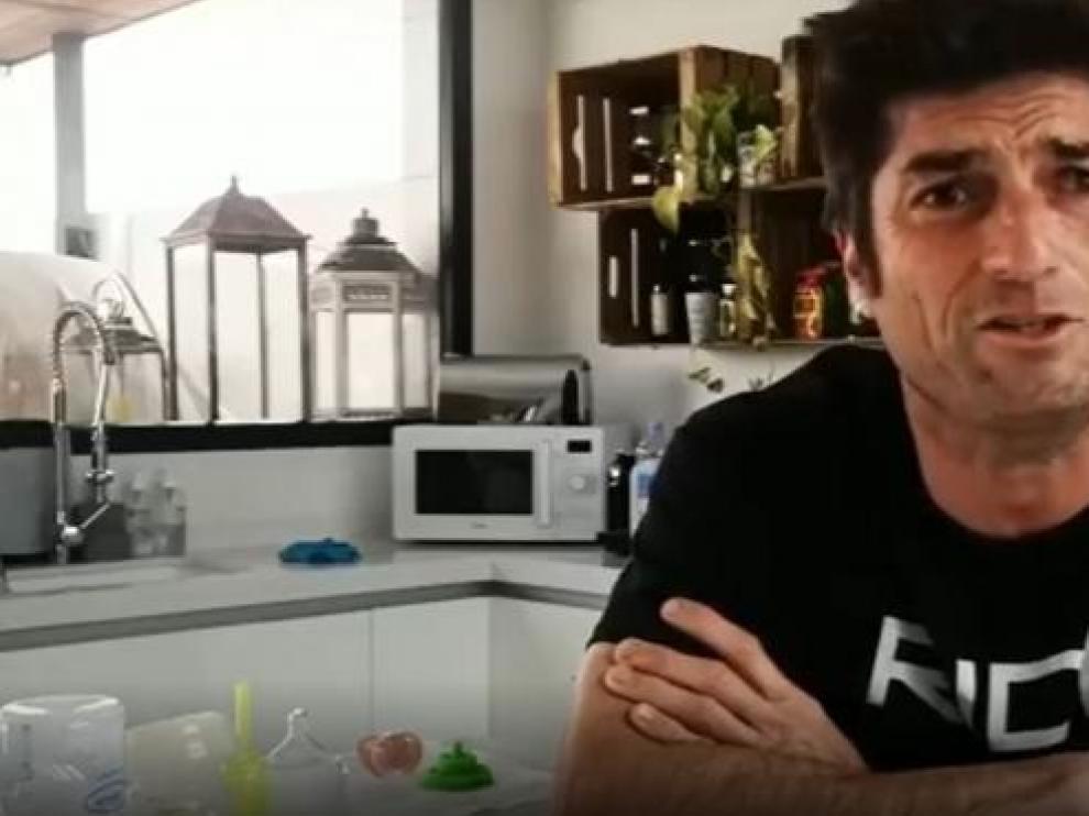 Óscar Haro en el vídeo que ha grabado.