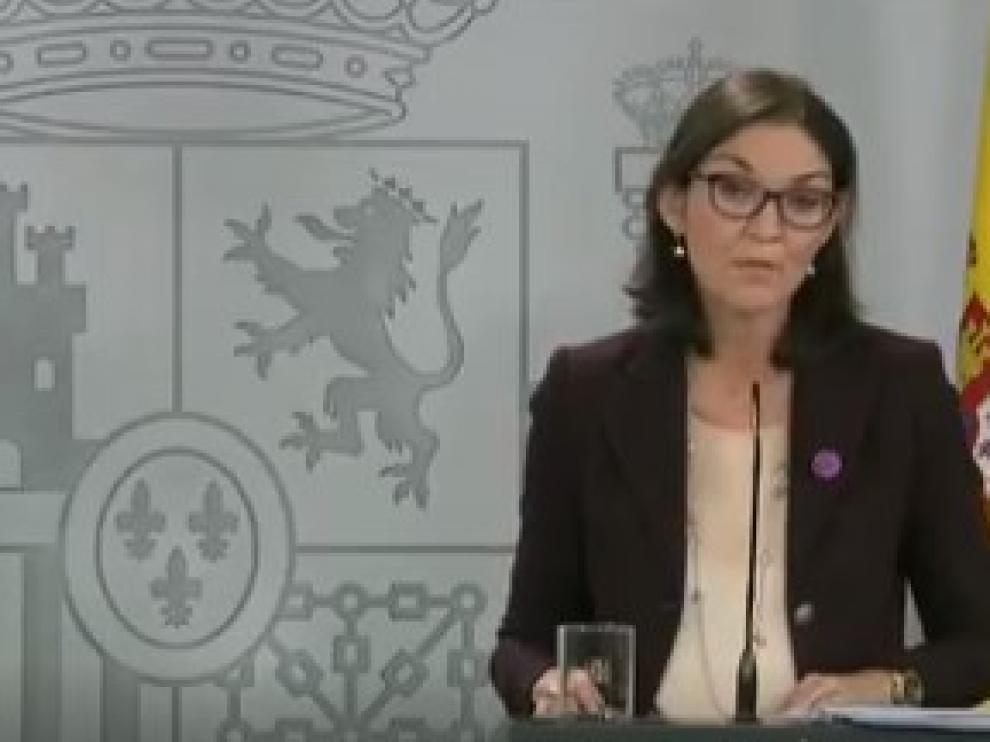 ministra de Industria, Reyes Maroto.